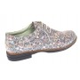 Pantofi dama casual din piele naturala Mozaic Colorat P102BEJ2